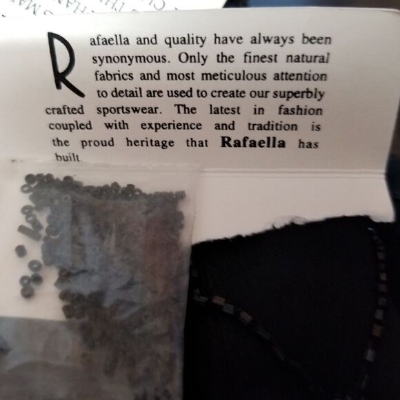 NWT...Rafaella 100% Silk Beaded Vest. Size M - Picture 8 of 8